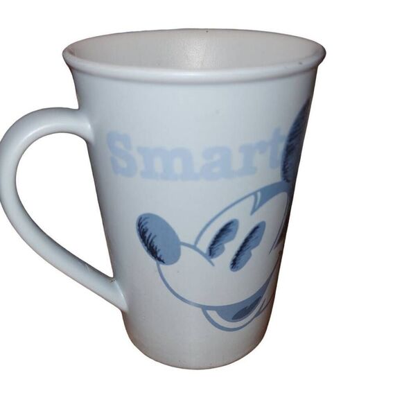 Disneyland Mickey Mouse Mug Cup Blue Gray Clever Smart Strong Fearless Brave - Picture 3 of 5